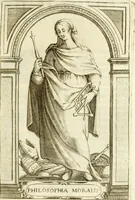 Picture 23 of 50 from Bibliothecae Alexandrinae icones symbolicae p. d. Christofori Giardae ... elogiis illustratae (1626), leaf 88