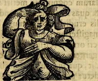 An illustration from Bibliothecae Alexandrinae icones symbolicae P.D. Christofori Giardae cler. reg. S. Pauli elogiis illustratae (1628)