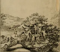 An illustration from Bibliothecae Bridgesianae catalogus, or, A catalogue of the entire library of John Bridges, late of Lincolns-Inn, Esq. : consisting of above 4000 books and manuscripts in all languages and faculties, particularly in classics and history, and especially the history and antiquities of Great-Britain and Ireland, which will begin to be sold by auction on Monday the seventh day of February 1725/6, at his chambers in Lincolns-Inn, no. 6 (1726)