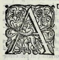 An illustration from Bibliotheca scriptorum Ordinis Minorum S. Francisci Capucinorum (1691)