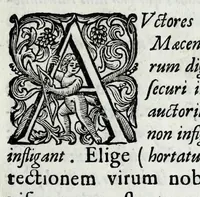 An illustration from Bibliotheca scriptorum Ordinis Minorum S. Francisci Capucinorum (1691)