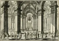 An illustration from Biblisches Engel- u[nd] Kunst Werck : alles das jenige, was in heiliger göttlicher Schrifft Altes und Neuen Testaments von den heiligen Engeln Gottes dero erscheinungen tersichtungen bottschaffte[n] u[nd] gesandschaffte[n], auf mancherley Art und Weise auss Göttlicher Verordnung zu finden ist ... : in zierlichen Kupffern, mit beijgefügten Teutschen Erklärungs und Andachts- Reimen vorstellend : mit Fleiss zusammen getragen, in Kupfer gestochen und verlegt (1694)
