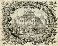 Picture 9 of 68 from Biblisches Engel- u[nd] Kunst Werck : alles das jenige, was in heiliger göttlicher Schrifft Altes und Neuen Testaments von den heiligen Engeln Gottes dero erscheinungen tersichtungen bottschaffte[n] u[nd] gesandschaffte[n], auf mancherley Art und Weise auss Göttlicher Verordnung zu finden ist ... : in zierlichen Kupffern, mit beijgefügten Teutschen Erklärungs und Andachts- Reimen vorstellend : mit Fleiss zusammen getragen, in Kupfer gestochen und verlegt (1694), leaf 24