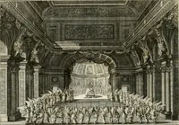 Picture 16 of 68 from Biblisches Engel- u[nd] Kunst Werck : alles das jenige, was in heiliger göttlicher Schrifft Altes und Neuen Testaments von den heiligen Engeln Gottes dero erscheinungen tersichtungen bottschaffte[n] u[nd] gesandschaffte[n], auf mancherley Art und Weise auss Göttlicher Verordnung zu finden ist ... : in zierlichen Kupffern, mit beijgefügten Teutschen Erklärungs und Andachts- Reimen vorstellend : mit Fleiss zusammen getragen, in Kupfer gestochen und verlegt (1694), leaf 32