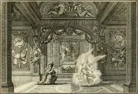 Picture 30 of 68 from Biblisches Engel- u[nd] Kunst Werck : alles das jenige, was in heiliger göttlicher Schrifft Altes und Neuen Testaments von den heiligen Engeln Gottes dero erscheinungen tersichtungen bottschaffte[n] u[nd] gesandschaffte[n], auf mancherley Art und Weise auss Göttlicher Verordnung zu finden ist ... : in zierlichen Kupffern, mit beijgefügten Teutschen Erklärungs und Andachts- Reimen vorstellend : mit Fleiss zusammen getragen, in Kupfer gestochen und verlegt (1694), leaf 46