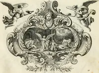 Picture 47 of 68 from Biblisches Engel- u[nd] Kunst Werck : alles das jenige, was in heiliger göttlicher Schrifft Altes und Neuen Testaments von den heiligen Engeln Gottes dero erscheinungen tersichtungen bottschaffte[n] u[nd] gesandschaffte[n], auf mancherley Art und Weise auss Göttlicher Verordnung zu finden ist ... : in zierlichen Kupffern, mit beijgefügten Teutschen Erklärungs und Andachts- Reimen vorstellend : mit Fleiss zusammen getragen, in Kupfer gestochen und verlegt (1694), leaf 62