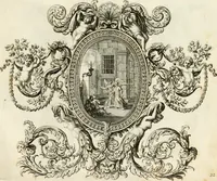 Picture 51 of 68 from Biblisches Engel- u[nd] Kunst Werck : alles das jenige, was in heiliger göttlicher Schrifft Altes und Neuen Testaments von den heiligen Engeln Gottes dero erscheinungen tersichtungen bottschaffte[n] u[nd] gesandschaffte[n], auf mancherley Art und Weise auss Göttlicher Verordnung zu finden ist ... : in zierlichen Kupffern, mit beijgefügten Teutschen Erklärungs und Andachts- Reimen vorstellend : mit Fleiss zusammen getragen, in Kupfer gestochen und verlegt (1694), leaf 66