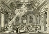 Picture 64 of 68 from Biblisches Engel- u[nd] Kunst Werck : alles das jenige, was in heiliger göttlicher Schrifft Altes und Neuen Testaments von den heiligen Engeln Gottes dero erscheinungen tersichtungen bottschaffte[n] u[nd] gesandschaffte[n], auf mancherley Art und Weise auss Göttlicher Verordnung zu finden ist ... : in zierlichen Kupffern, mit beijgefügten Teutschen Erklärungs und Andachts- Reimen vorstellend : mit Fleiss zusammen getragen, in Kupfer gestochen und verlegt (1694), leaf 80