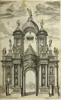 An illustration from Biblisches Engel- u. Kunst Werck : alles das jenige, was in heiliger göttlicher Schrifft Altes und Neuen Testaments von den heiligen Engels Gottes ... zu finden ist ... in zierlichen Kupffern, mit beygefüngten teutschen Erklärungs und Andachs-Reimen vorstellend (1705)