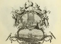 An illustration from Biblisches Engel- u. Kunst Werck : alles das jenige, was in heiliger göttlicher Schrifft Altes und Neuen Testaments von den heiligen Engels Gottes ... zu finden ist ... in zierlichen Kupffern, mit beygefüngten teutschen Erklärungs und Andachs-Reimen vorstellend (1705)