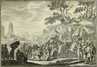 Picture 69 of 216 from Biblisches Engel- u. Kunst Werck : alles das jenige, was in heiliger göttlicher Schrifft Altes und Neuen Testaments von den heiligen Engels Gottes ... zu finden ist ... in zierlichen Kupffern, mit beygefüngten teutschen Erklärungs und Andachs-Reimen vorstellend (1705), leaf 122