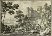 Picture 70 of 216 from Biblisches Engel- u. Kunst Werck : alles das jenige, was in heiliger göttlicher Schrifft Altes und Neuen Testaments von den heiligen Engels Gottes ... zu finden ist ... in zierlichen Kupffern, mit beygefüngten teutschen Erklärungs und Andachs-Reimen vorstellend (1705), leaf 126