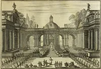 An illustration from Biblisches Engel- u. Kunst Werck : alles das jenige, was in heiliger göttlicher Schrifft Altes und Neuen Testaments von den heiligen Engels Gottes ... zu finden ist ... in zierlichen Kupffern, mit beygefüngten teutschen Erklärungs und Andachs-Reimen vorstellend (1705)