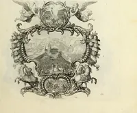 An illustration from Biblisches Engel- u. Kunst Werck : alles das jenige, was in heiliger göttlicher Schrifft Altes und Neuen Testaments von den heiligen Engels Gottes ... zu finden ist ... in zierlichen Kupffern, mit beygefüngten teutschen Erklärungs und Andachs-Reimen vorstellend (1705)