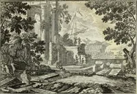 An illustration from Biblisches Engel- u. Kunst Werck : alles das jenige, was in heiliger göttlicher Schrifft Altes und Neuen Testaments von den heiligen Engels Gottes ... zu finden ist ... in zierlichen Kupffern, mit beygefüngten teutschen Erklärungs und Andachs-Reimen vorstellend (1705)