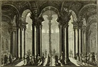 An illustration from Biblisches Engel- u. Kunst Werck : alles das jenige, was in heiliger göttlicher Schrifft Altes und Neuen Testaments von den heiligen Engels Gottes ... zu finden ist ... in zierlichen Kupffern, mit beygefüngten teutschen Erklärungs und Andachs-Reimen vorstellend (1705)