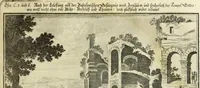 An illustration from Biblisches Engel- u. Kunst Werck : alles das jenige, was in heiliger göttlicher Schrifft Altes und Neuen Testaments von den heiligen Engels Gottes ... zu finden ist ... in zierlichen Kupffern, mit beygefüngten teutschen Erklärungs und Andachs-Reimen vorstellend (1705)