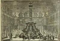 An illustration from Biblisches Engel- u. Kunst Werck : alles das jenige, was in heiliger göttlicher Schrifft Altes und Neuen Testaments von den heiligen Engels Gottes ... zu finden ist ... in zierlichen Kupffern, mit beygefüngten teutschen Erklärungs und Andachs-Reimen vorstellend (1705)