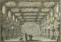 An illustration from Biblisches Engel- u. Kunst Werck : alles das jenige, was in heiliger göttlicher Schrifft Altes und Neuen Testaments von den heiligen Engels Gottes ... zu finden ist ... in zierlichen Kupffern, mit beygefüngten teutschen Erklärungs und Andachs-Reimen vorstellend (1705)