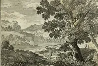 An illustration from Biblisches Engel- u. Kunst Werck : alles das jenige, was in heiliger göttlicher Schrifft Altes und Neuen Testaments von den heiligen Engels Gottes ... zu finden ist ... in zierlichen Kupffern, mit beygefüngten teutschen Erklärungs und Andachs-Reimen vorstellend (1705)