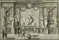 An illustration from Biblisches Engel- u. Kunst Werck : alles das jenige, was in heiliger göttlicher Schrifft Altes und Neuen Testaments von den heiligen Engels Gottes ... zu finden ist ... in zierlichen Kupffern, mit beygefüngten teutschen Erklärungs und Andachs-Reimen vorstellend (1705)