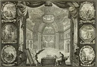 An illustration from Biblisches Engel- u. Kunst Werck : alles das jenige, was in heiliger göttlicher Schrifft Altes und Neuen Testaments von den heiligen Engels Gottes ... zu finden ist ... in zierlichen Kupffern, mit beygefüngten teutschen Erklärungs und Andachs-Reimen vorstellend (1705)