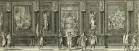 An illustration from Biblisches Engel- u. Kunst Werck : alles das jenige, was in heiliger göttlicher Schrifft Altes und Neuen Testaments von den heiligen Engels Gottes ... zu finden ist ... in zierlichen Kupffern, mit beygefüngten teutschen Erklärungs und Andachs-Reimen vorstellend (1705)