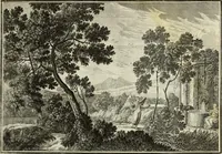 An illustration from Biblisches Engel- u. Kunst Werck : alles das jenige, was in heiliger göttlicher Schrifft Altes und Neuen Testaments von den heiligen Engels Gottes ... zu finden ist ... in zierlichen Kupffern, mit beygefüngten teutschen Erklärungs und Andachs-Reimen vorstellend (1705)