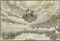 An illustration from Biblisches Engel- u. Kunst Werck : alles das jenige, was in heiliger göttlicher Schrifft Altes und Neuen Testaments von den heiligen Engels Gottes ... zu finden ist ... in zierlichen Kupffern, mit beygefüngten teutschen Erklärungs und Andachs-Reimen vorstellend (1705)