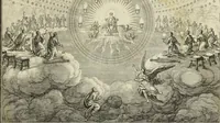 An illustration from Biblisches Engel- u. Kunst Werck : alles das jenige, was in heiliger göttlicher Schrifft Altes und Neuen Testaments von den heiligen Engels Gottes ... zu finden ist ... in zierlichen Kupffern, mit beygefüngten teutschen Erklärungs und Andachs-Reimen vorstellend (1705)