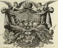 An illustration from Biblisches Engel- u. Kunst Werck : alles das jenige, was in heiliger göttlicher Schrifft Altes und Neuen Testaments von den heiligen Engels Gottes ... zu finden ist ... in zierlichen Kupffern, mit beygefüngten teutschen Erklärungs und Andachs-Reimen vorstellend (1705)