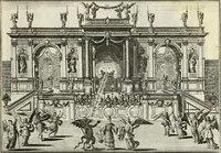 An illustration from Biblisches Engel- u. Kunst Werck : alles das jenige, was in heiliger göttlicher Schrifft Altes und Neuen Testaments von den heiligen Engels Gottes ... zu finden ist ... in zierlichen Kupffern, mit beygefüngten teutschen Erklärungs und Andachs-Reimen vorstellend (1705)