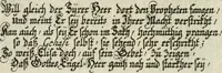 An illustration from Biblisches Engel- u. Kunst Werck : alles das jenige, was in heiliger göttlicher Schrifft Altes und Neuen Testaments von den heiligen Engels Gottes ... zu finden ist ... in zierlichen Kupffern, mit beygefüngten teutschen Erklärungs und Andachs-Reimen vorstellend (1705)