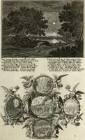An illustration from Biblisches Engel- u. Kunst Werck : alles das jenige, was in heiliger göttlicher Schrifft Altes und Neuen Testaments von den heiligen Engels Gottes ... zu finden ist ... in zierlichen Kupffern, mit beygefüngten teutschen Erklärungs und Andachs-Reimen vorstellend (1705)
