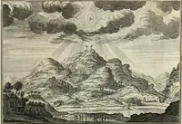 An illustration from Biblisches Engel- u. Kunst Werck : alles das jenige, was in heiliger göttlicher Schrifft Altes und Neuen Testaments von den heiligen Engels Gottes ... zu finden ist ... in zierlichen Kupffern, mit beygefüngten teutschen Erklärungs und Andachs-Reimen vorstellend (1705)