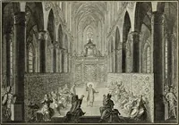 An illustration from Biblisches Engel- u. Kunst Werck : alles das jenige, was in heiliger göttlicher Schrifft Altes und Neuen Testaments von den heiligen Engels Gottes ... zu finden ist ... in zierlichen Kupffern, mit beygefüngten teutschen Erklärungs und Andachs-Reimen vorstellend (1705)