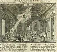 Picture 212 of 216 from Biblisches Engel- u. Kunst Werck : alles das jenige, was in heiliger göttlicher Schrifft Altes und Neuen Testaments von den heiligen Engels Gottes ... zu finden ist ... in zierlichen Kupffern, mit beygefüngten teutschen Erklärungs und Andachs-Reimen vorstellend (1705), leaf 356