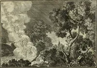 An illustration from Biblisches Engel- u. Kunst Werck : alles das jenige, was in heiliger göttlicher Schrifft Altes und Neuen Testaments von den heiligen Engels Gottes ... zu finden ist ... in zierlichen Kupffern, mit beygefüngten teutschen Erklärungs und Andachs-Reimen vorstellend (1705)