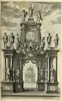 An illustration from Biblisches Engel- u. Kunst Werck : alles das jenige, was in heiliger göttlicher Schrifft Altes und Neuen Testaments von den heiligen Engels Gottes ... zu finden ist ... in zierlichen Kupffern, mit beygefüngten teutschen Erklärungs und Andachs-Reimen vorstellend (1705)
