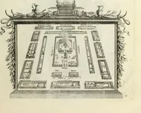 An illustration from Biblisches Engel- u. Kunst Werck : alles das jenige, was in heiliger göttlicher Schrifft Altes und Neuen Testaments von den heiligen Engels Gottes ... zu finden ist ... in zierlichen Kupffern, mit beygefüngten teutschen Erklärungs und Andachs-Reimen vorstellend (1705)