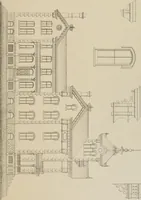 An illustration from Bicknell's village builder. Elevations and plans for cottages, villas, suburban residences, farm houses [etc.] also exterior and interior details for public and private buildings, with approved forms of contracts and specifications. Containing fifty-five plates drawn to scale (1872)