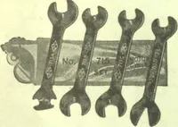 An illustration from Bicycle accessories and repair supplies : bicycles, motorcycle accessories, motor accessories : [catalogue (1918)