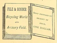 An illustration from The bicycling world & archery field (1880)