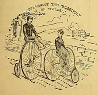 An illustration from The bicycling world (1881)