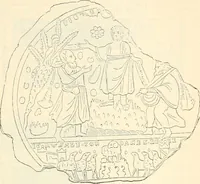 An illustration from Bilder aus der Geschichte der altchristlichen Kunst und liturgie in Italien (1899)