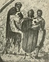 An illustration from Bilder aus der Geschichte der altchristlichen Kunst und liturgie in Italien (1899)