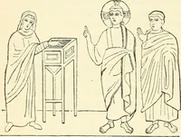 An illustration from Bilder aus der Geschichte der altchristlichen Kunst und liturgie in Italien (1899)