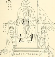An illustration from Bilder aus der Geschichte der altchristlichen Kunst und liturgie in Italien (1899)