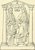 An illustration from Bilder aus der Geschichte der altchristlichen Kunst und liturgie in Italien (1899)