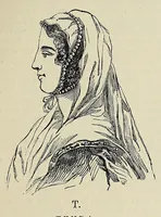 An illustration from Biography of distinguished women; or, woman's record, from the creation to A. D. 1869. Arranged in four eras. With selections from authoresses of each era (1876)